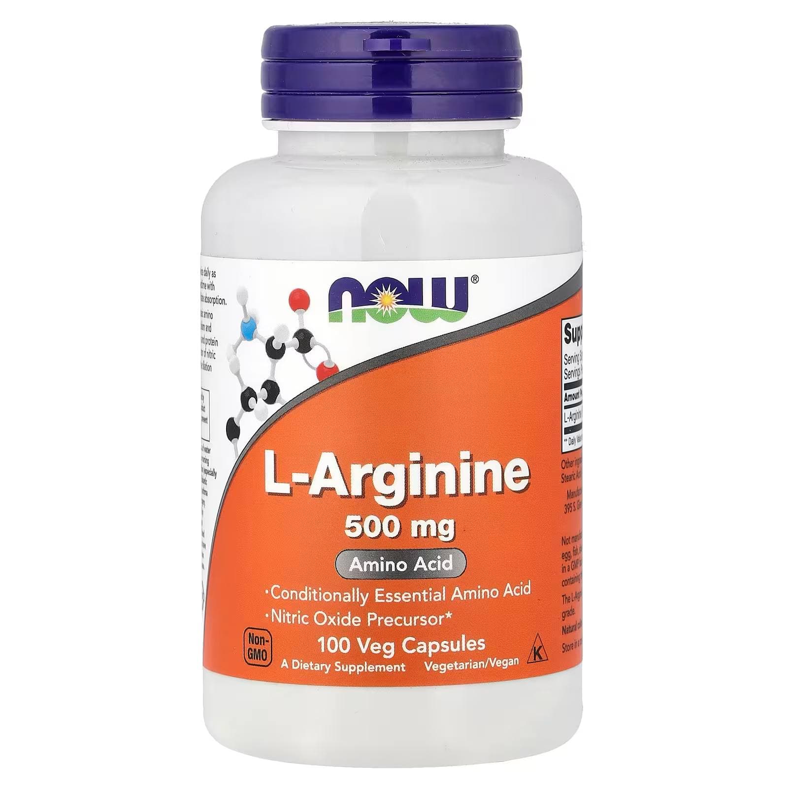 L arginine 500mg 100veg