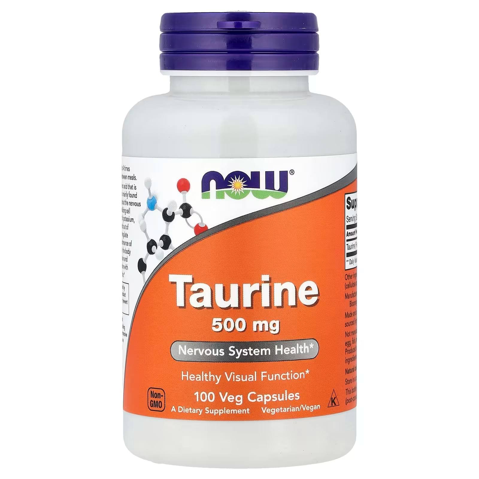 Taurine 500mg 100veg